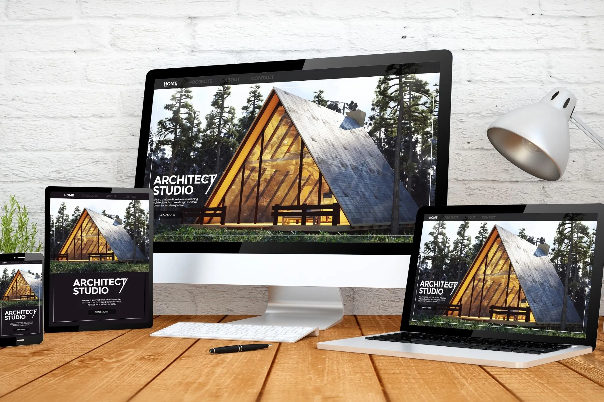 Responsive image examples across different device screens
