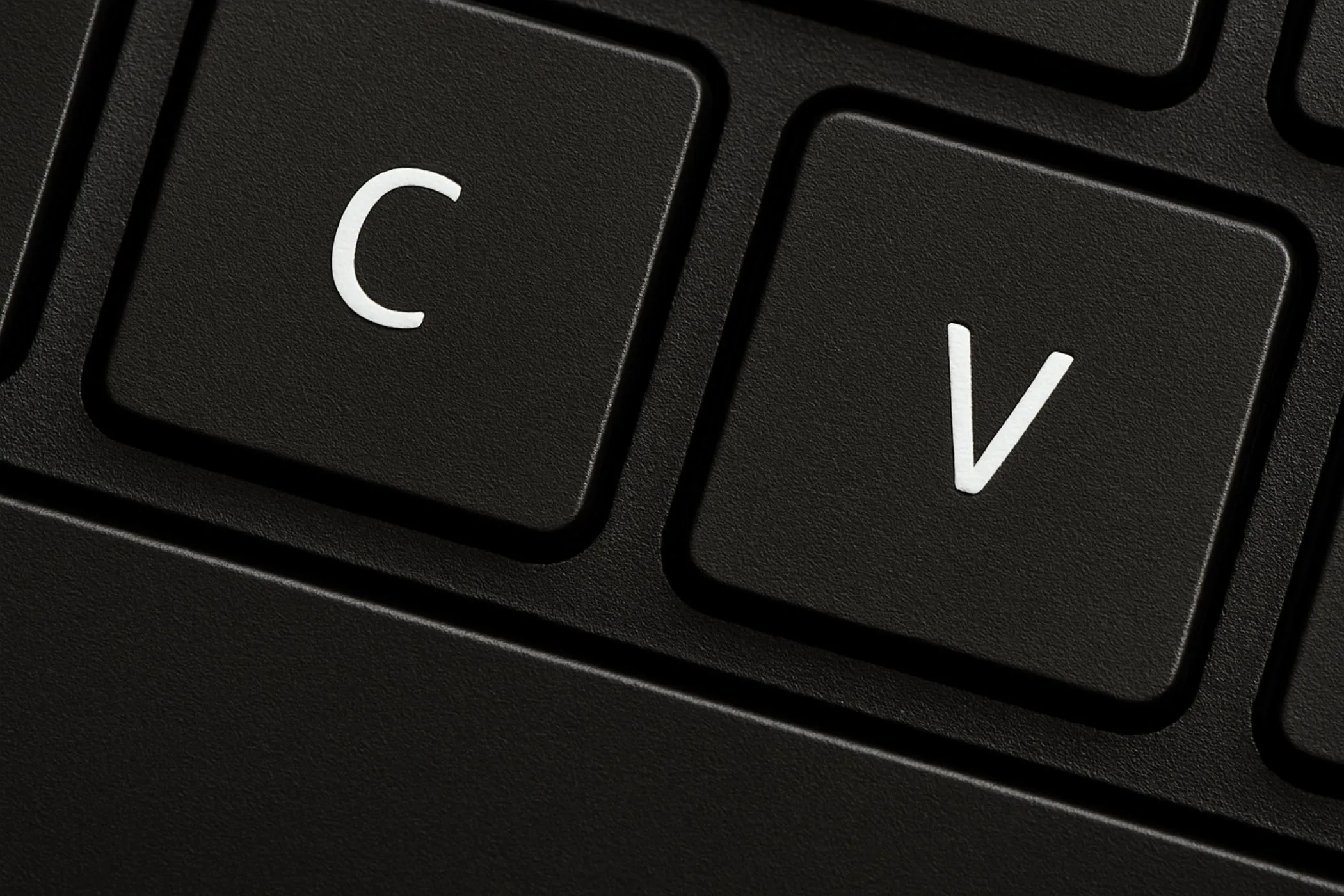 A user pasting text into a browser field